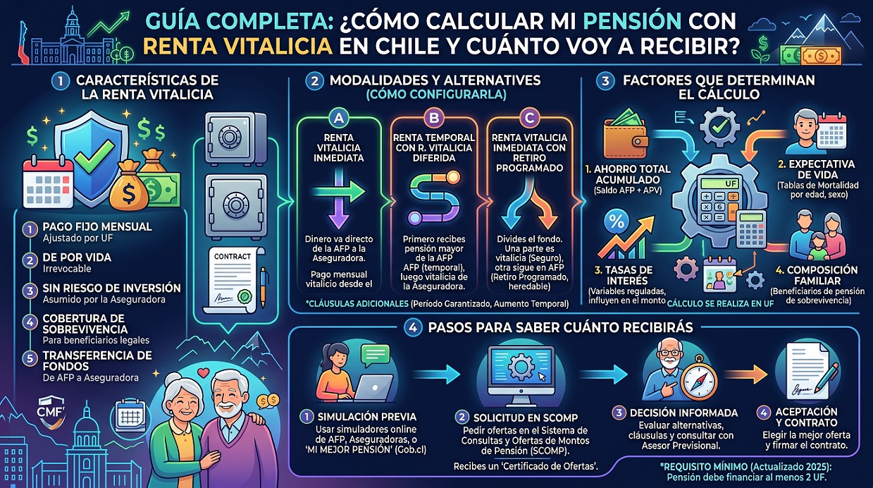 como calcular mi pension con renta vitalicia en chile
