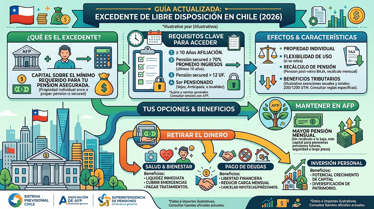 excedente de libre disposicion beneficios en chile