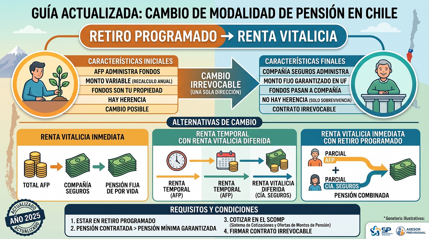 cambio de modalidad de pension