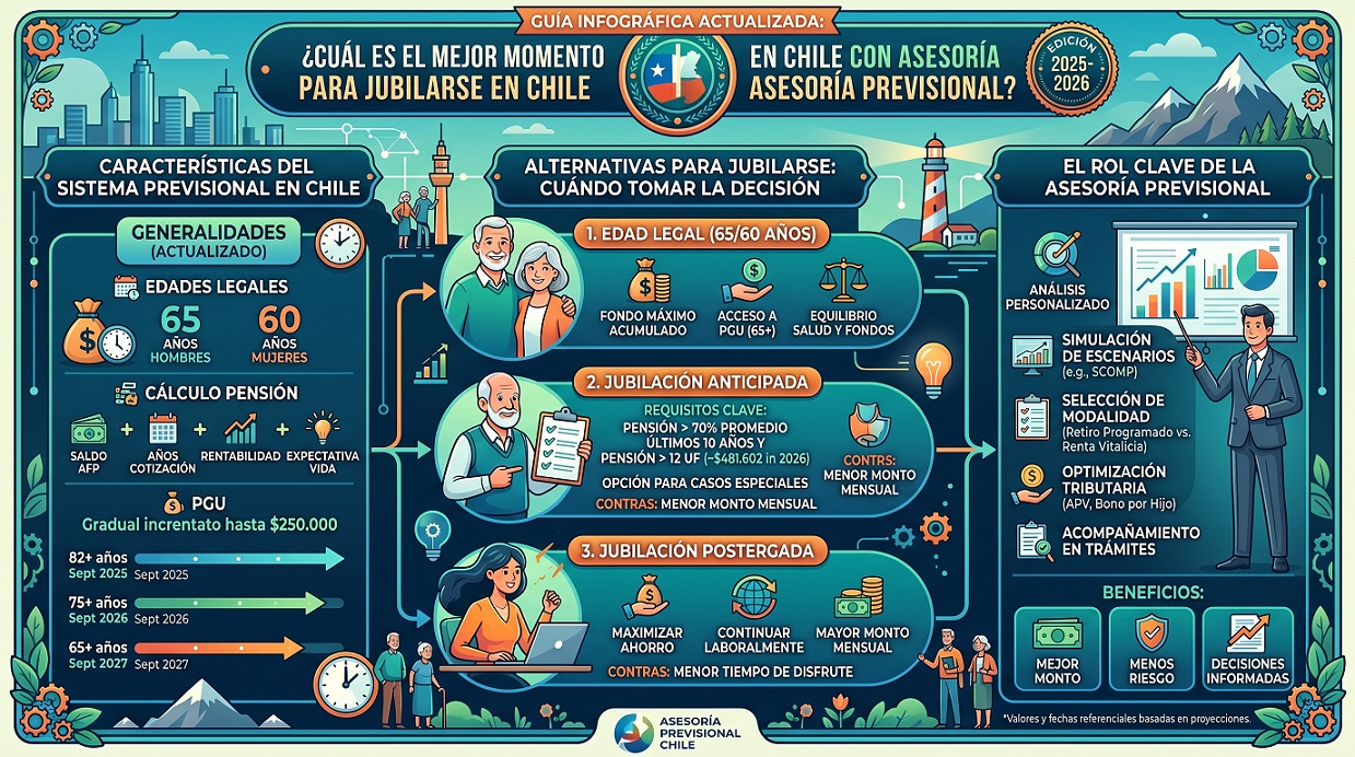 cual es el mejor momento para jubilarse en chile