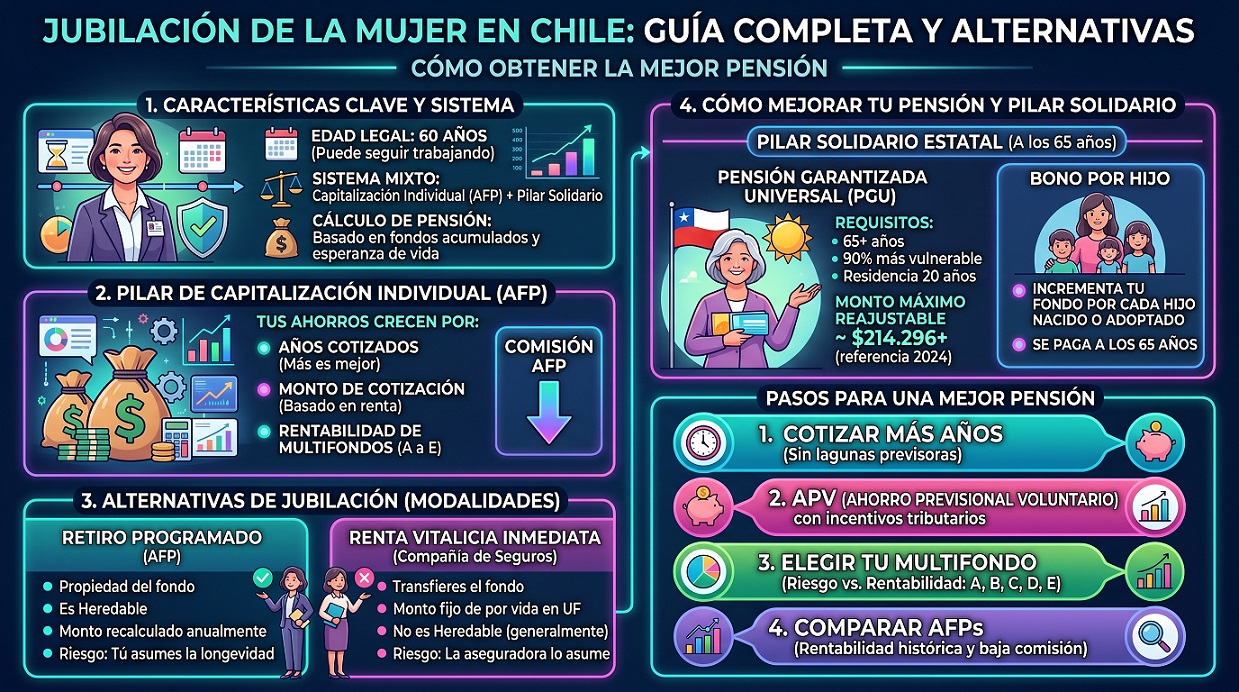 jubilacion de la mujer en chile