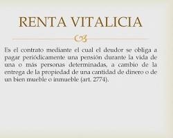 la renta vitalicia