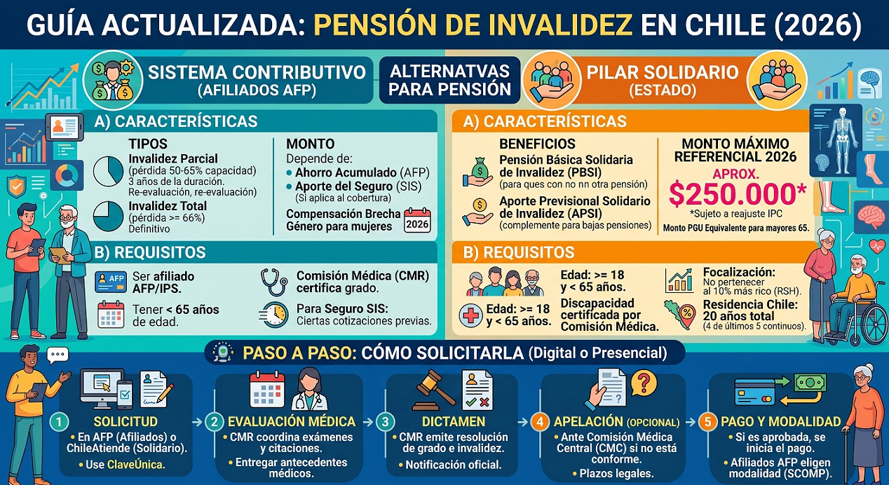 pension de invalidez en chile 2026