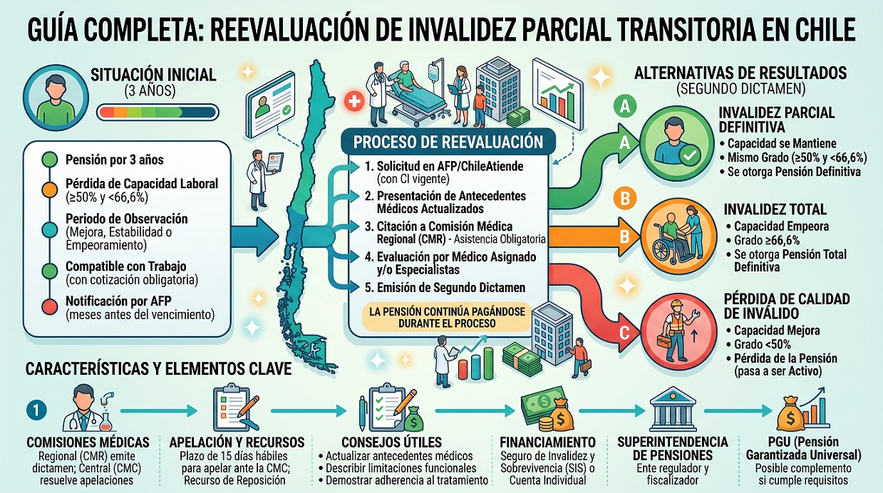 reevaluacion de invalidez parcial transitoria en chile