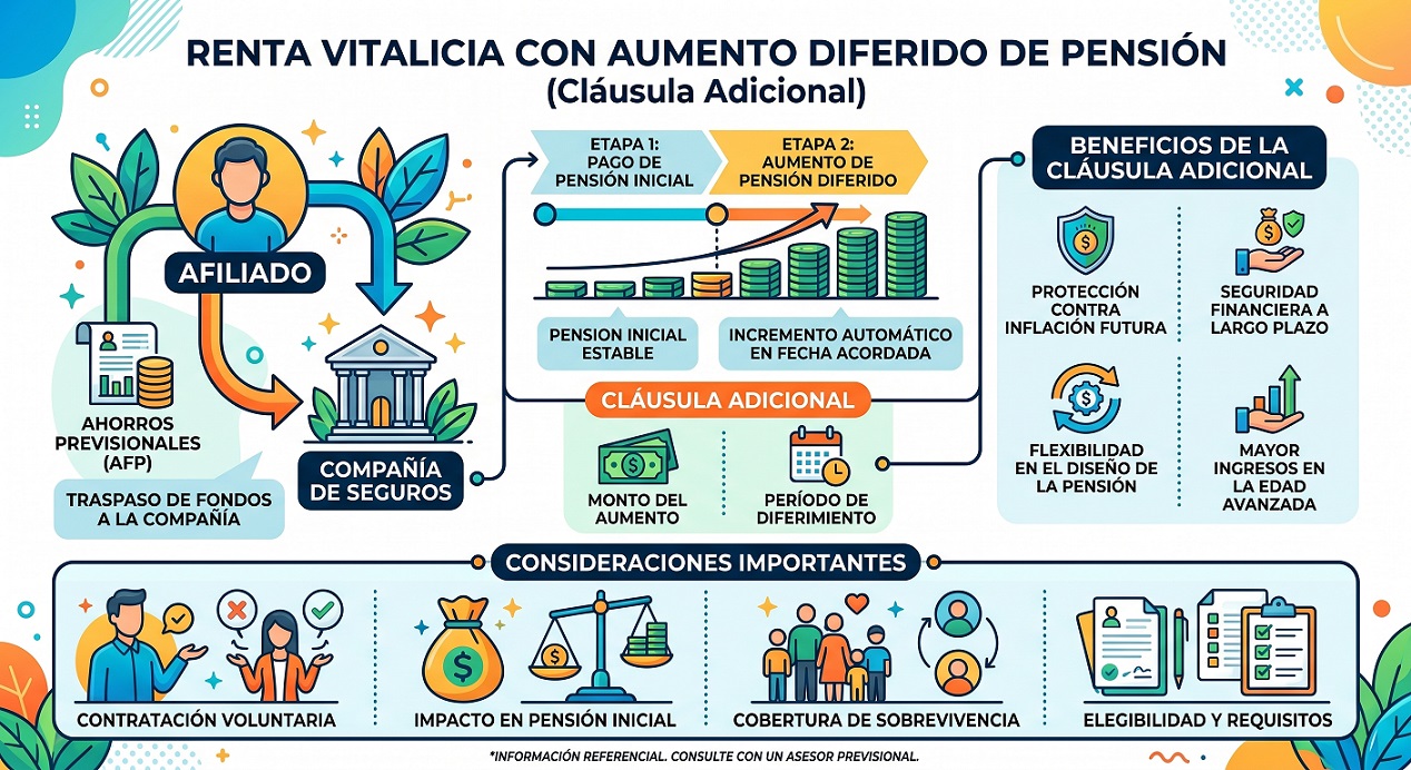 renta vitalicia con aumento diferido de pension clausula adicional